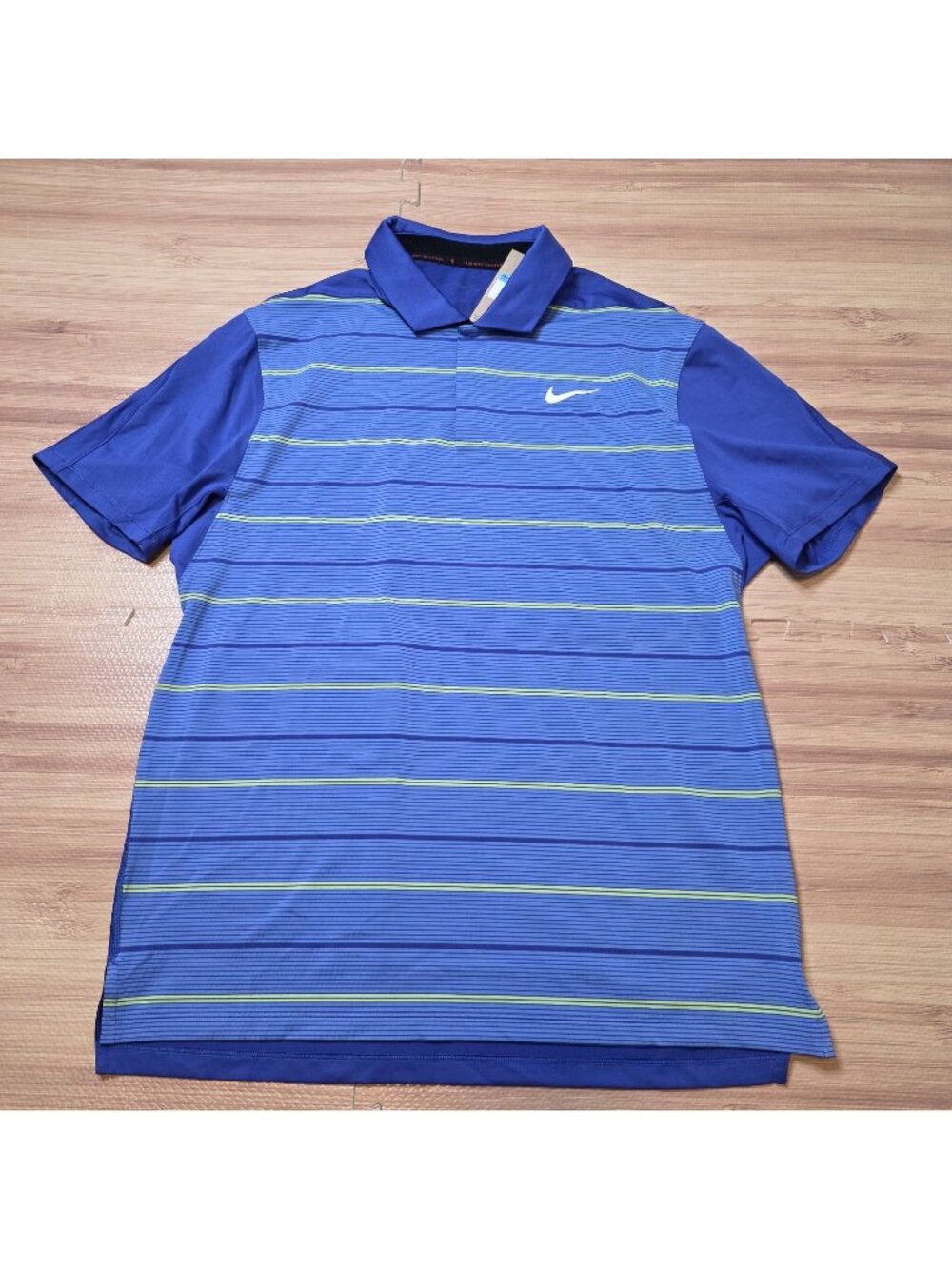 Nike Tiger Woods Collection Athlete Golf Polo Blue Size Medium DR5318-430